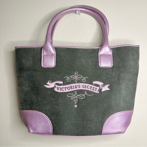 Victoria's Secret Y2K Olive and Lavender Mini Baby Bag - Picture 2 of 6
